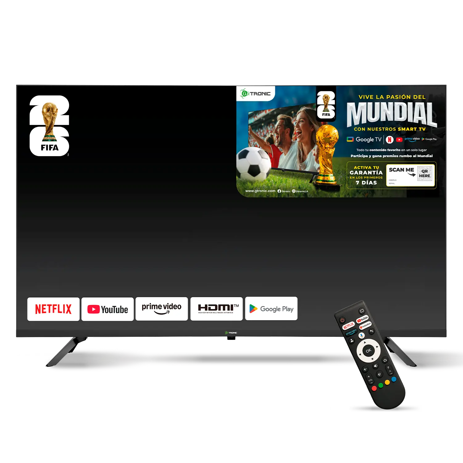 GTRONIC TV DE 42" SMART LED UHD 4K
