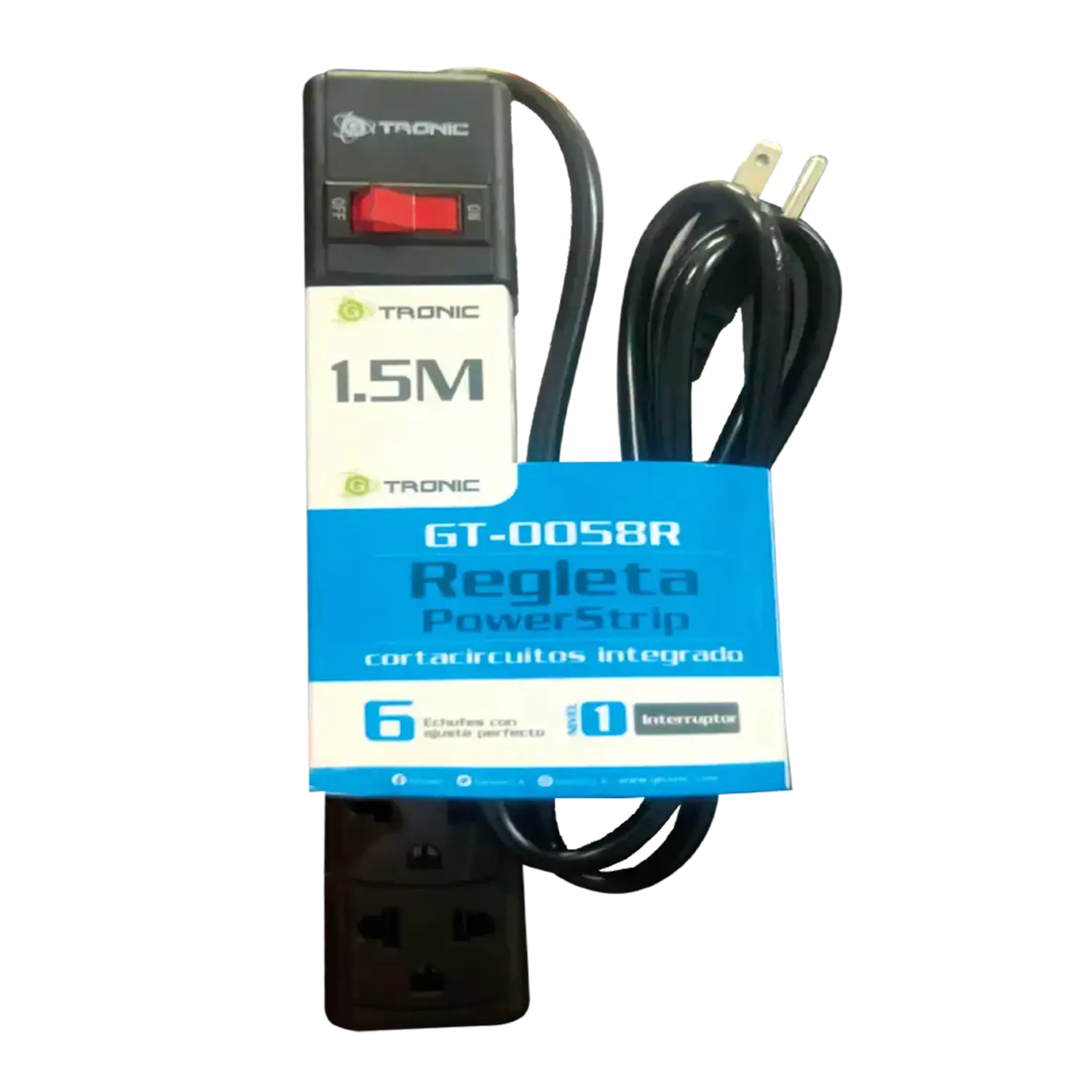 GTRONIC REGLETA POWERSTRIP 6SALIDAS 110V
