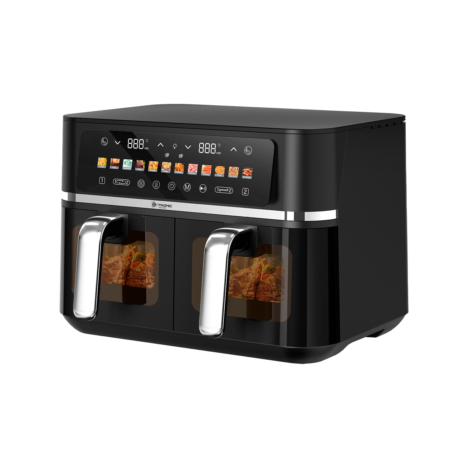 FREIDORA DE AIRE DOBLE GTRONIC DUALCRISP DE 9L (4+4)